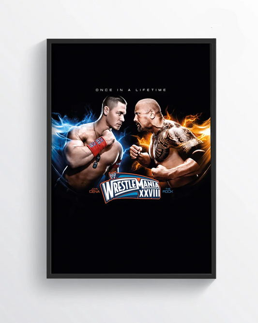 Cena Vs Triple H 'WrestleMania XXVIII' Poster Print