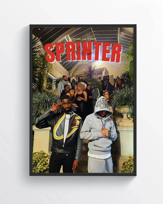 Central Cee X Dave Sprinter Poster Print