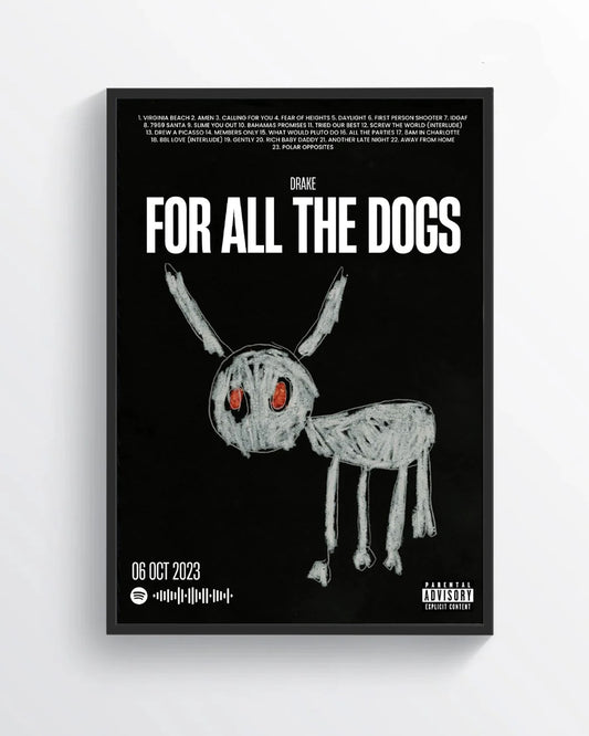 Drake 'For All The Dogs' Poster Print